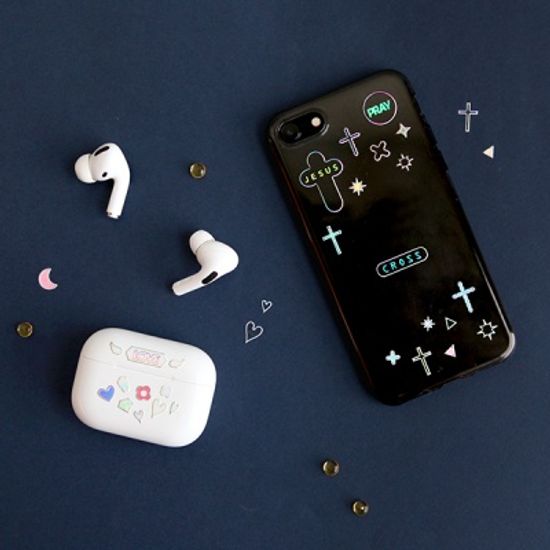 그레이스벨 홀로그램 라인 스티커 (3종)