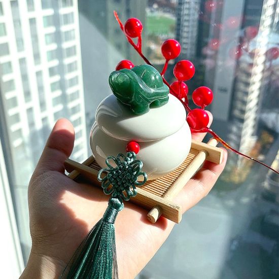 미니 옥거북이 소금단지 현관 항아리 재물운상승 풍수