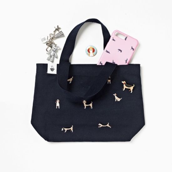 도시락 자수에코백 Beagle