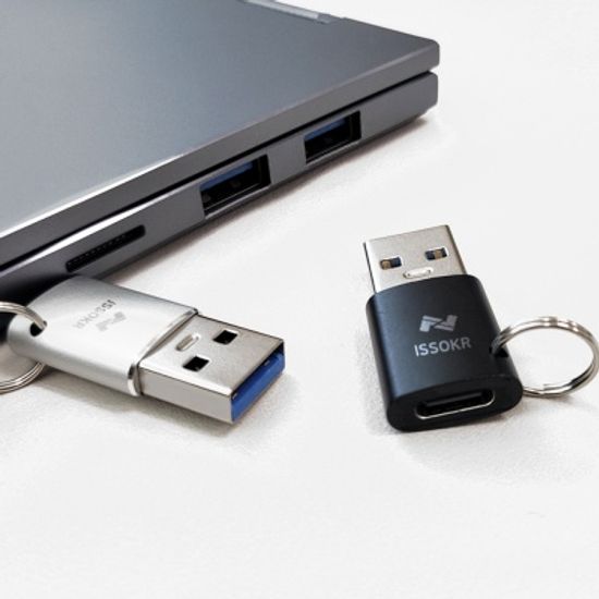 이쏘코리아 USB A to C타입 젠더 USB A OTG 변환젠더