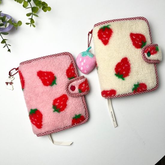 딸기뽀글이  북커버 다이어리커버