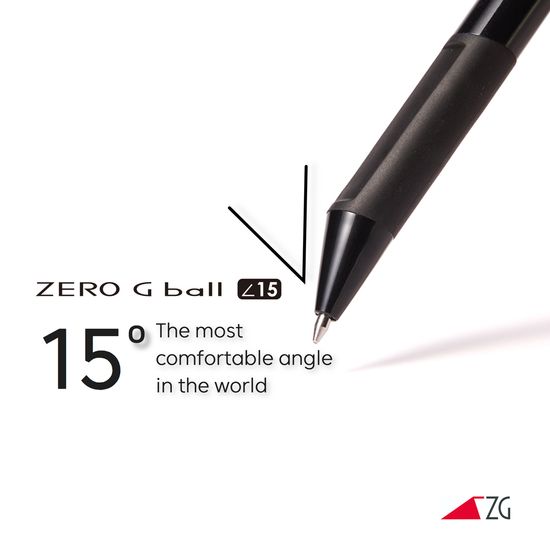 제로지볼 15도 유성 볼펜(0.7mm)