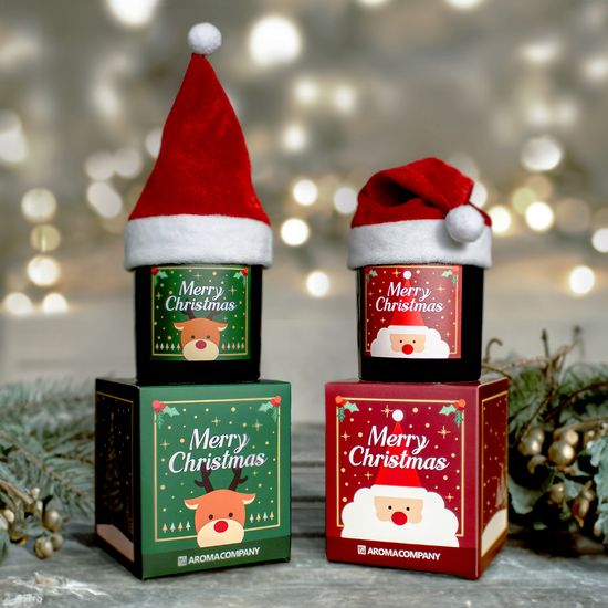 크리스마스 산타모자 캔들