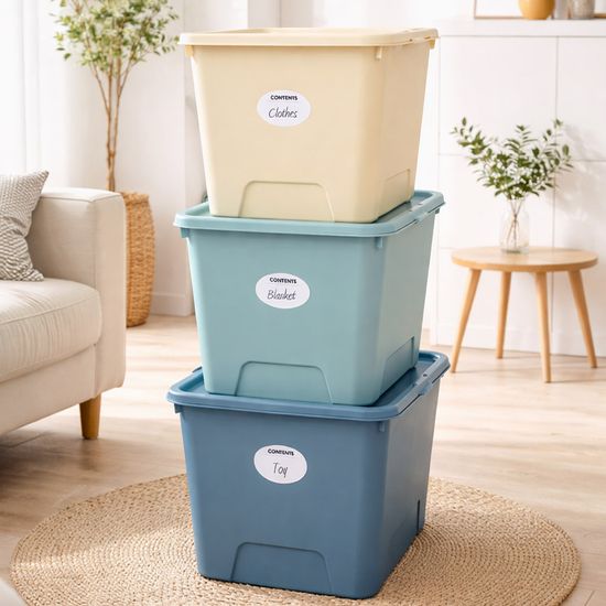 컴포즈 대형 리빙박스 옷 정리함 72L 2개 네임텍증정