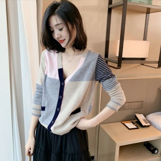 마리앙 모던패턴 가디건 여성 아우터