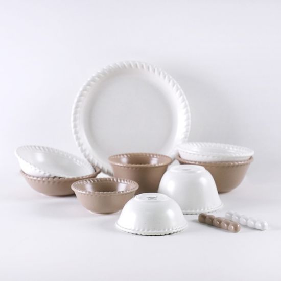 오베른 도자기 2인 식기세트 11p 2color 택1