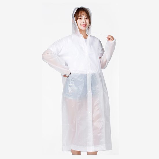 레이니 남녀공용 손목밴딩 우비(화이트)