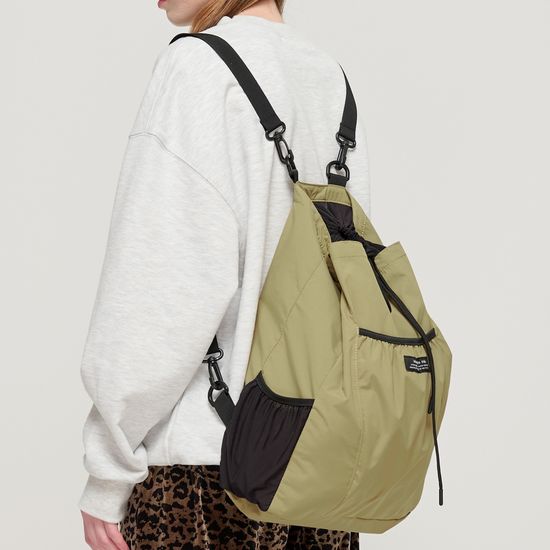 드로우 스트링 백팩 (올리브)