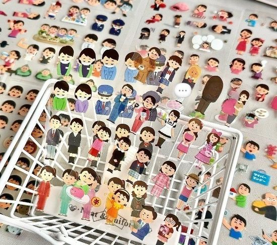 (12SET) 일본 감정 표현 표정 일상 스티커 다꾸