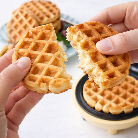 레꼴뜨 와플메이커 스마일 미니 와플옐로우