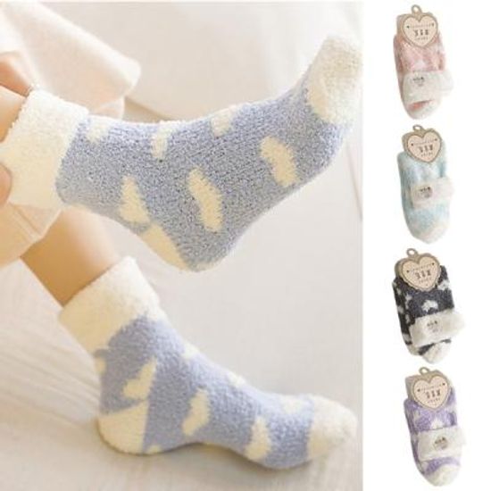 여성용 하트 수면양말 5종 1세트(원사이즈) 204555