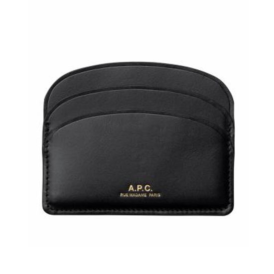 아페쎄 APC 데미룬 하프문 카드지갑 LZZ BLACK