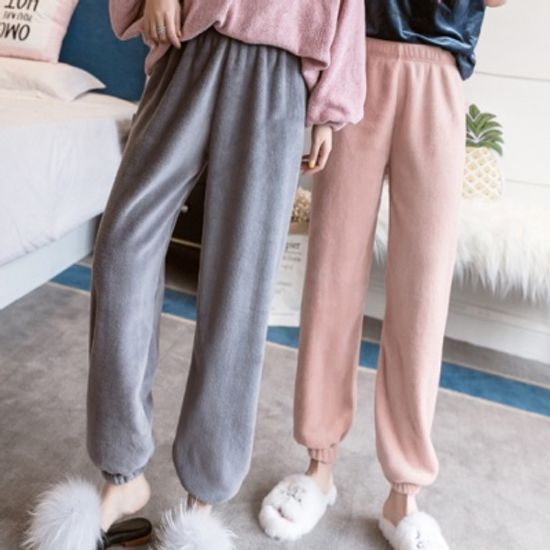 어나더뷰 극세사 밴딩 수면 바지 7컬러 768