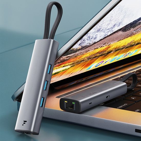 펀디안 USB3.1 Gen1 C타입 기가비트 랜카드 멀티허브