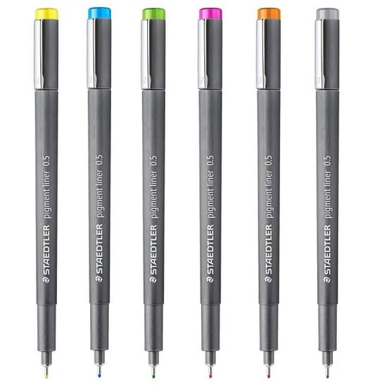 스테들러 피그먼트라이너 0.5mm Light 6색 30805S2SB6