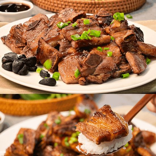 [식객만찬] 100% 한돈 포천식 흑마늘 돼지갈비 600g