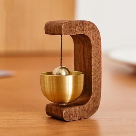 우드 도어벨 원목 현관문 출입 문종 자석 현관종 