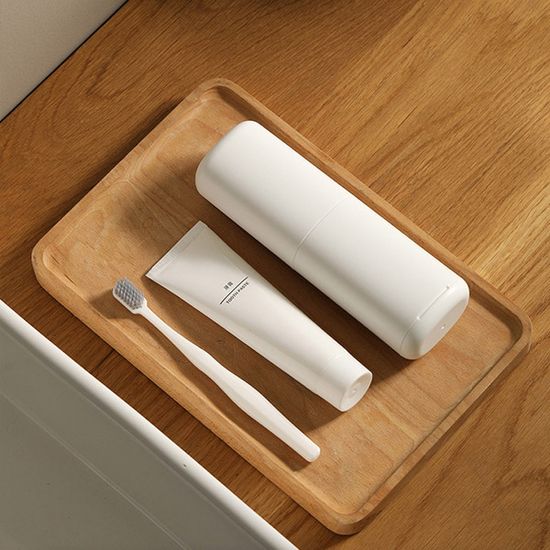 여행용 양치컵겸용 휴대용 칫솔 치약 케이스 2colors