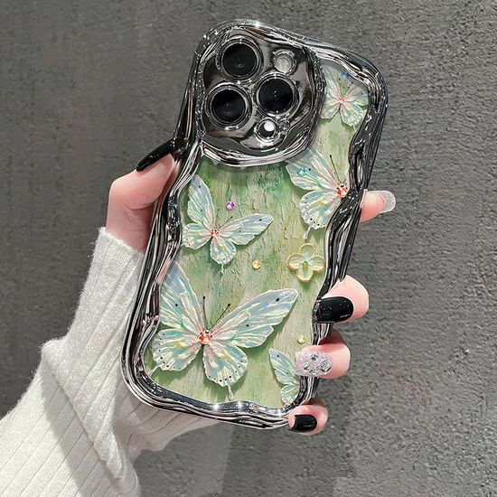 갤럭시 s26 25 24 23 감성 꽃 나비 미러 물결 케이스