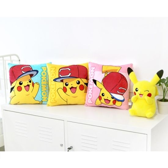 포켓몬스터 사각낮잠쿠션 5 (지우의피카츄-알로라캡)