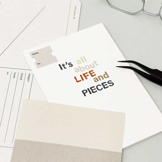 라이프앤피시스 빈티지 타이포 스티커 세트