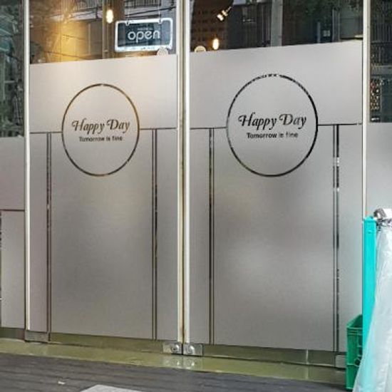 창문 유리창 컷팅안개시트지 미샤심플라인01 L-A