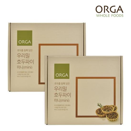 [올가] ORGA 우리밀 미니 호두파이(50gx6개입) x2박스