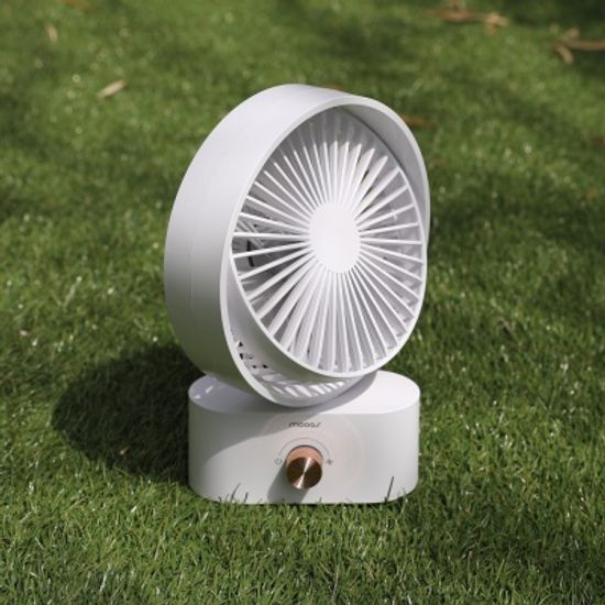 [무아스] 모던심플 탁상용 무선 선풍기 자동회전