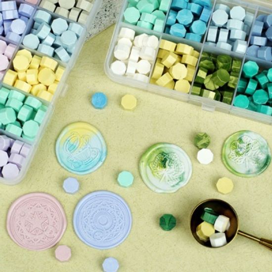 10색 상자  실링 왁스 리필 편지 실링 다꾸용품