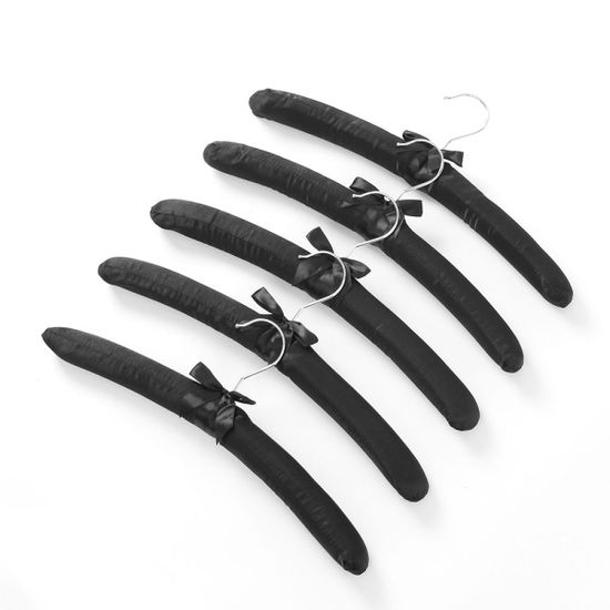 새틴 원단 옷걸이 5p세트 고급 논슬립옷걸이