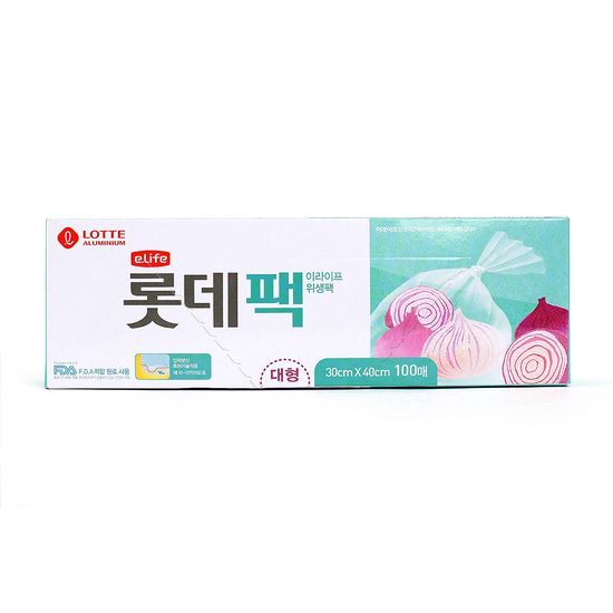 [쿠킹홈] 이라이프 위생백 100매입 대형