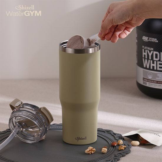 쉬젤 워터짐 텀블러 올리브 카키 900ml