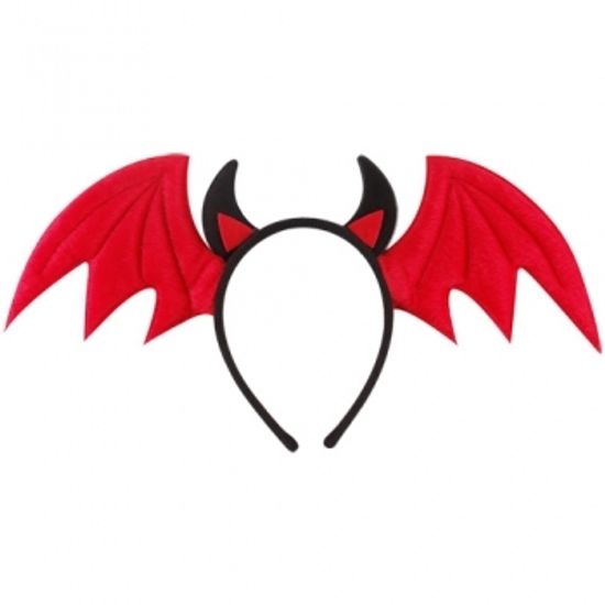 악마날개머리띠 [레드] 할로윈 머리띠 헤어밴드 소품