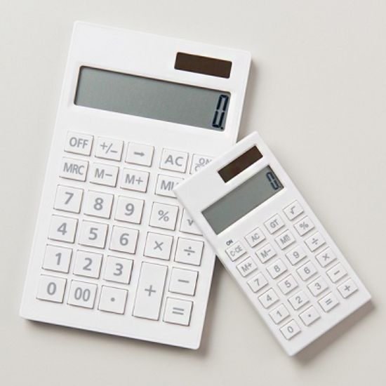 단순생활 심플 데스크 전자계산기 화이트