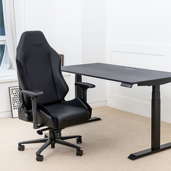 루나랩 컴퓨터 게이밍의자 모델001 올블랙 Large