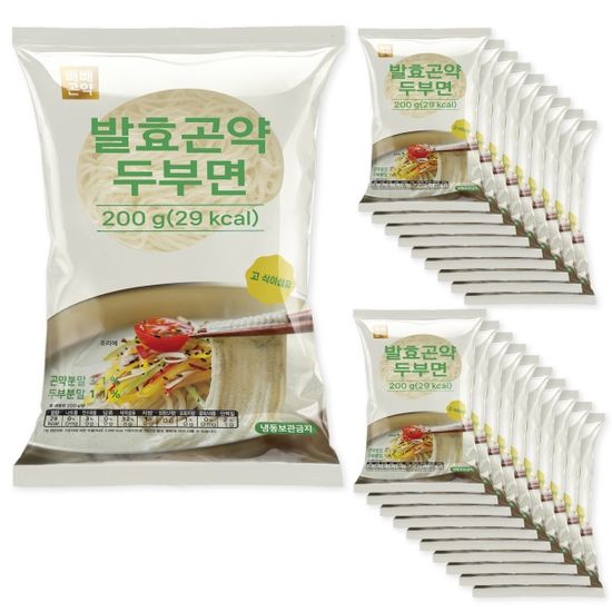 빼빼곤약 발효곤약두부면200g x 20팩