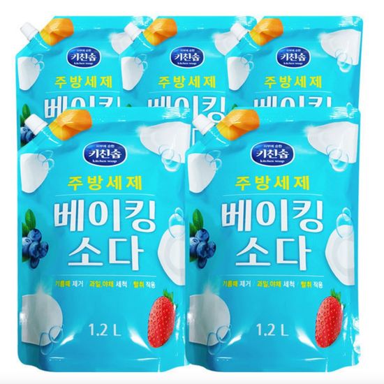 무궁화/베이킹주방세제 리필 1.2L 5묶음(WD574CF)