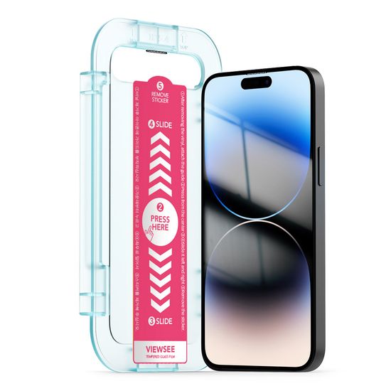 뷰씨 아이폰 14 프로 필름 가이드 투명 액정 강화유리