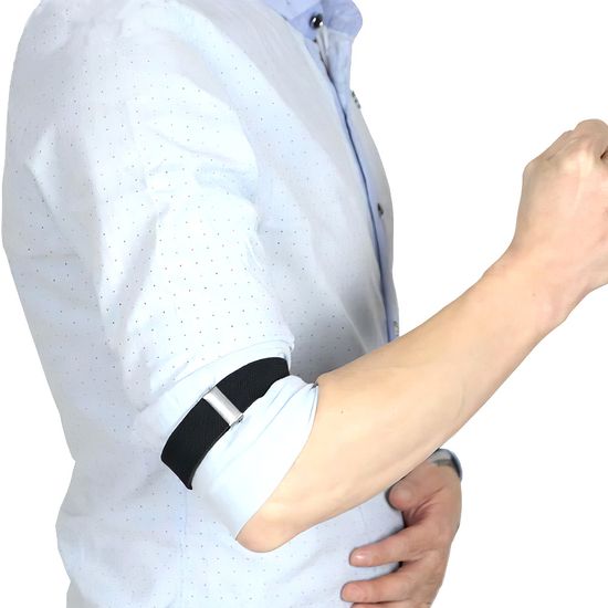 암가터 와이 셔츠 팔 소매 고정 밴드 흘러 내림 방지