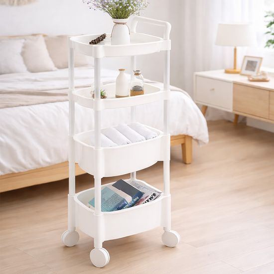 이동식 책장으로 모던 리빙카트 (2단/3단/4단) 트롤리
