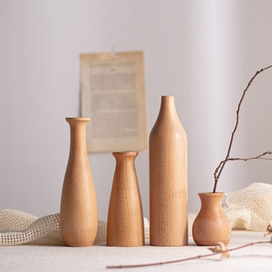 원목 빈티지 화병