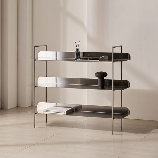 N1640 스테인리스 크롬 3단 선반 1color