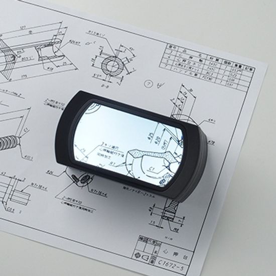 [스몰리아] USB충전식 LED확대경 돋보기 Wide LC 독서용