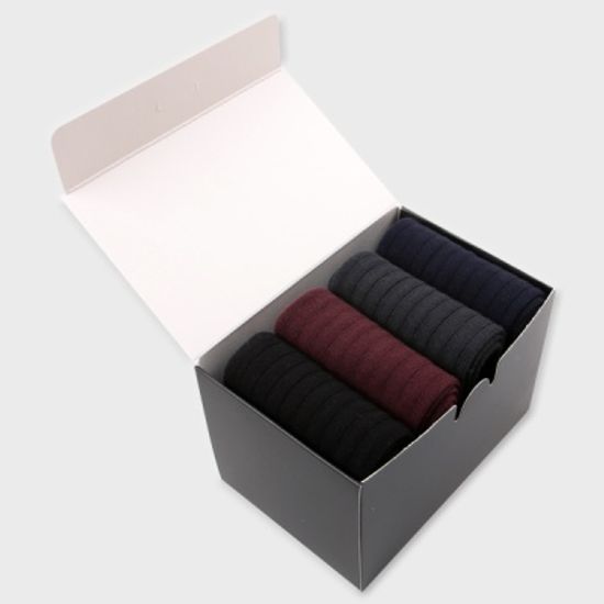 남성 솔리드 정장양말 4SET