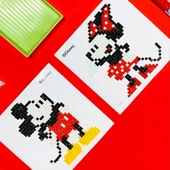 보석십자수 스티커 디즈니 미키 미니 마우스 10x10