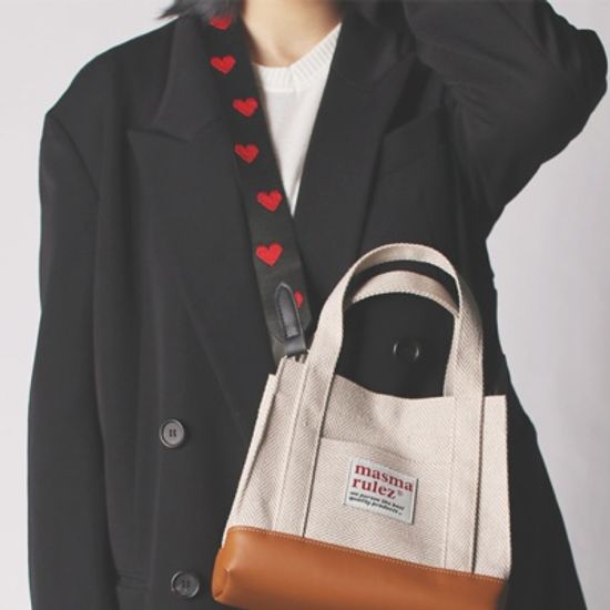 [마스마룰즈] 미니백 헤링본 _ Beige