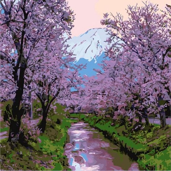 MS7703 벚꽃향기 size 40x50cm  