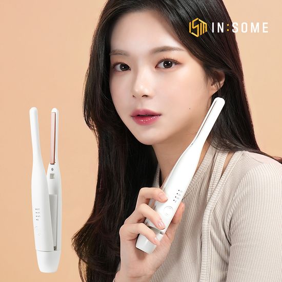 인썸 무선 미니 판 뿌리볼륨고데기 휴대용 IHC-300