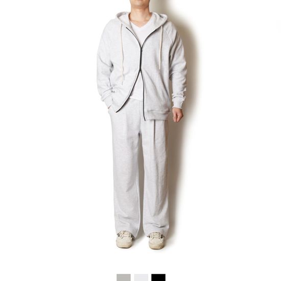 투웨이 후드집업 와이드 팬츠 세트 트레이닝 셋업