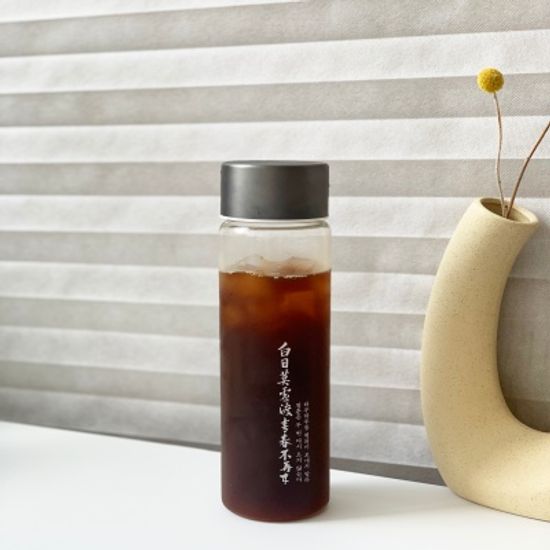 안중근 메탈 슬림 트라이탄 보틀 화이트 500ml